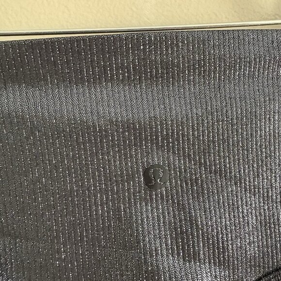 Lululemon 0 Radiate Foil Black Night Align High-Rise Ribbed Pant 25” Shine NWT - Picture 9 of 14